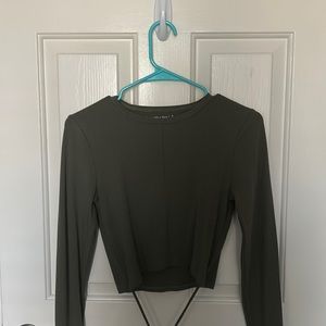 abercrombie waist tie top